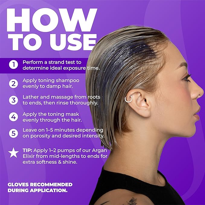 Naissant Silver Ash Blonde Hair Blue Toning Shampoo | Ultra High-Purity Blue Pigments | Neutralizes Orange &Brassy Tones | Hyaluronic Acid, Collagen &Biotin |Paraben, Ammonia &Sulfate Free |10.1 Fl Oz