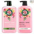 Herbal Essences Shampoo & Conditioner Set, Rose Hips + Passionfruit - Smooth Collection, Paraben-Free, Color-Safe, Shiny Hair with Jojoba & Vitamin E, 29.2 Fl Oz Each, 2-Pack