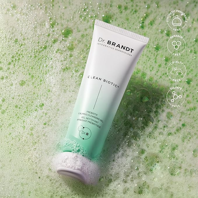 Dr. Brandt Clean Biotic - pH-Balancing Yogurt Cleanser - Melts Away Dirt, Debris, Pollution, Makeup, Sunscreen & Excess Oil - 3.5 fl oz, Pack of 2