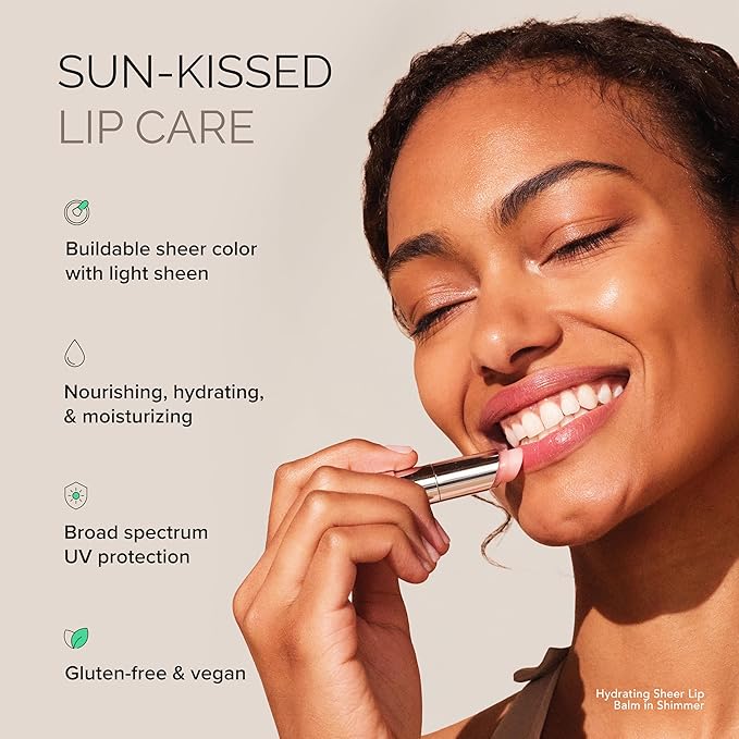 MDSolarSciences Tinted Sheer Lip Balm SPF 30 | Hydrating Lip Sunscreen | Shea Butter, Jojoba & Avocado Oils | Moisturizing, Vegan, & Clean| 0.15 oz, Natural pH Reactive Color Shimmer