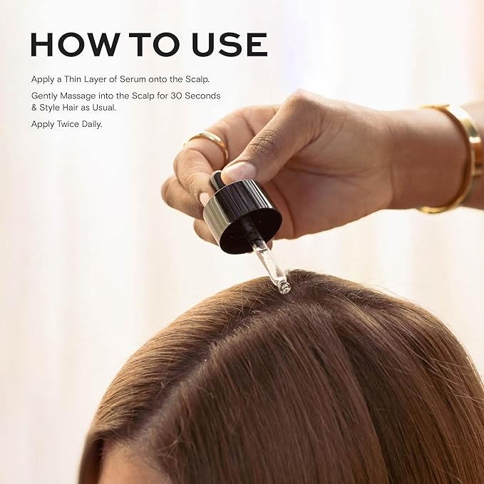 Root Replenish Hair & Scalp Serum | Lightweight Hydrating Formula for Thicker-Looking, Fuller Hair | Resveratrol-Infused Botanical Blend | Non-Greasy Finish | 40 mL