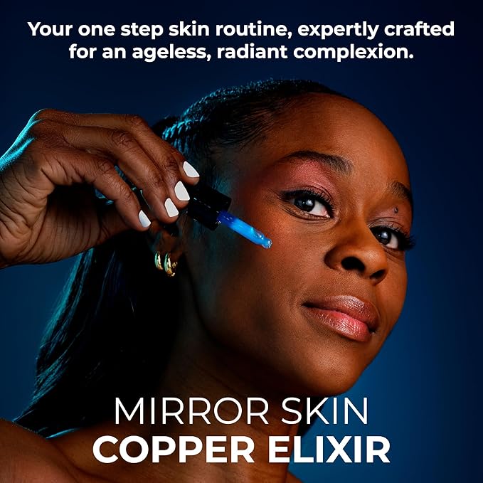 Copper Elixir (2 Pack) - Peptide Serum for Face with 1.25% GHK-Cu Copper Peptides & EGF – Advanced Peptides Serum for Skin Health, Glow Peptide Complex, Hydration, Cellular Renewal Support