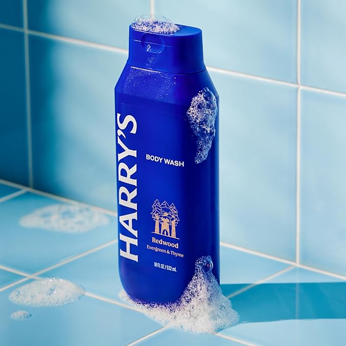 Harry's Men's Body Wash - Redwood - (3 Pack) 18 fl oz - Shower Gel for Men - No Parabens, Sulfates, or Dyes