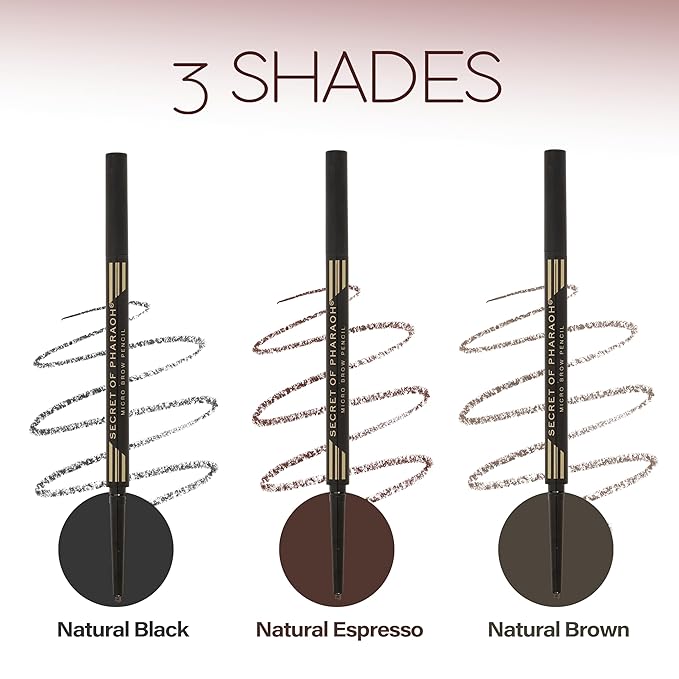 EBIN NEW YORK Micro Brow Pencil Natural Espresso | Ultra-Thin Tip for Precise Hair-Like Strokes | Defines Brows | Soft Smudging Brush | Water-Resistant & Cruelty-Free