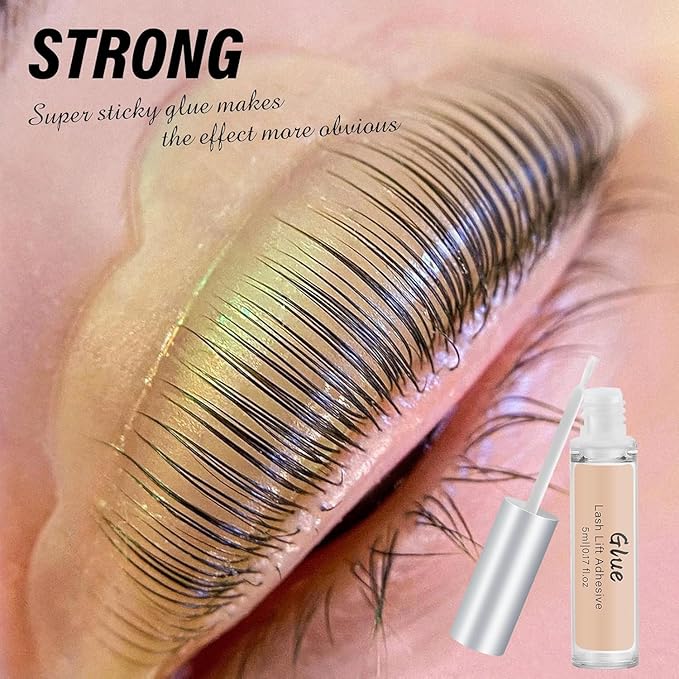 Libeauty Lash Lift Kit and Black Color Kit, Brow Lamination Kit Friendly for Beginner Easy Use Safe Effective Results Voluminous Thicker Eyelashes or Eyebrow, Natural Black