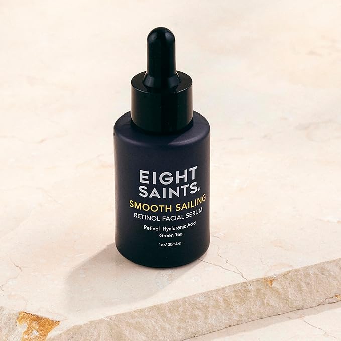Eight Saints Retinol Skin Care Serum Treatment For Firming Face Lines & Eye Wrinkles, Deep Hydrating Facial Skincare Serum For Anti Aging, with Retinol, Hyaluronic Acid, and Green Tea, 1 Ounce