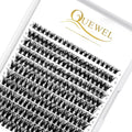 QUEWEL Cluster Lashes 240Pcs Individual Lash 50D 0.07 C Curl Mix8-14mm Lash Extensions Clusters Lashes Soft&Natural False Eyelashes Individual DIY Eyelash Extension at Home(50D 0.07C mix-8-14)
