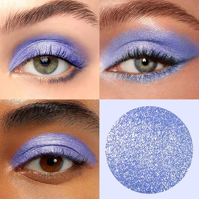 Glitter Liquid Eyeshadow, Metallic Glitter Shimmer Sparkling Eye Shadow, Long Lasting Waterproof High Pigments Sparkling Makeup Kit for Eyes, Metals Gloss Eyeliner Pen