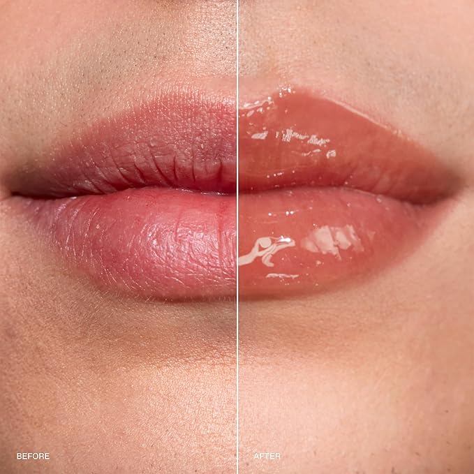 r.e.m. beauty by ariana grande | Essential Drip Glossy Balm in Hocus Cocoa | High Shine Nourishing Lip Balm | Hydrating Hyaluronic Acid | Smooth Glossy Finish