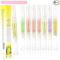 Cuticle Oil Pens - 8 PCS Revitalizing Oil Pen with Soft Brush for Nail Care, Cuticle Softener to Prevent Dry and Cracked Nails with Nail File, Mixed Scents