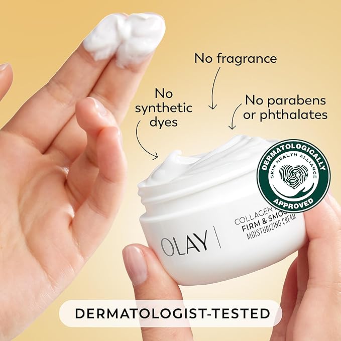 Olay Regenerist Radiance Collagen Peptide Face Moisturizer, Firming and Smoothing Anti Aging Face Cream, Fragrance Free Daily Facial Moisturizer for Hydration, Elasticity, and Wrinkle Appearance, 2 Oz
