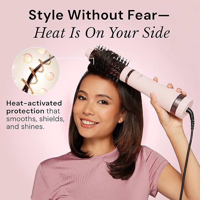 L'ANGE HAIR Glass Hair Heat Protectant Spray | Anti-Frizz Blow Dry Mist | Long Lasting Hold & Shine | Humidity Protection | Thermal Heat Protection Spray | Lightweight Blow Out Primer, 5 fl oz Bottle