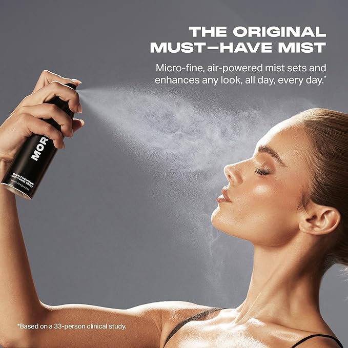 Morphe Jumbo Continuous Setting Spray - Micro-Fine Makeup Setting Spray with a Natural Radiant Finish - Helps Makeup Resist Caking or Fading & Increases Wear of Foundation (6.5 fl oz)