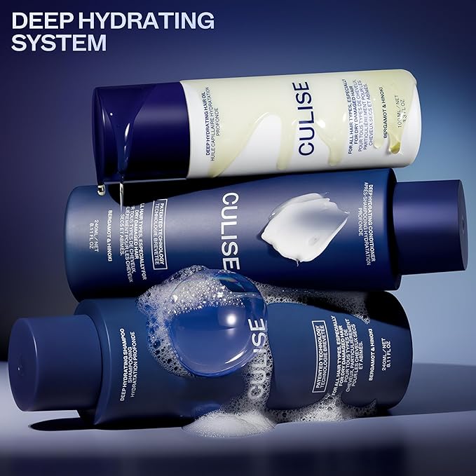 Korean Hydrating Shampoo for Dry Damaged Color Treated Hair - Moisturizing Shampoo for Sensitive Scalp, Rice Water, Probiotics, Argan Oil, Hyaluronic Acid, Curly, Wavy, Sulfate Free, Color Safe