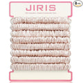 Silk Satin Hair Scrunchies for Women, 8 Pack Pink, No Crease, Frizz Control & Hair Breakage Reduction, Soft Hair Ties for All Hair Types, Elastic Hair Accessories for Daily Wear & Gift