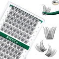 Lash Clusters,96 Pcs Cluster Lashes Y13 D Curl 12mm DIY Lash Extensions Eyelash Clusters,KEYYOU Volume Wispy Individual Lashes Soft&Comfortable Easy DIY at Home(Y13,D-12mm)