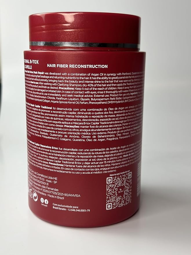I Belli Capelli Ravenna Repair Hair B-tox, 35.2 oz (1kg) | Formaldehyde-Free
