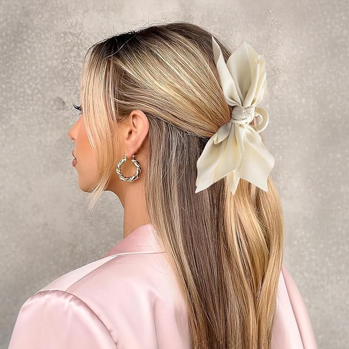 Bow Claw Hair Clips 4PCS Big Hair Bows for Women Butterfly Styling Large Hair Clips for Thin Thick Curly Hair Hair Accessories for Girls Teen Gifts for Ladies