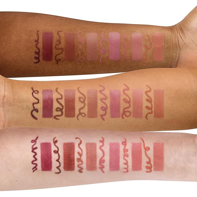 fwee Long Lasting Dual Coloring Stick Lip Liner, Spill Tea | All-in-one dual stick, Retractable Lip Liner Lipstick Combo, Satin Finish | Powerful fixing, Smudge-proof, Brown | 1.2g (04 Spill Tea)