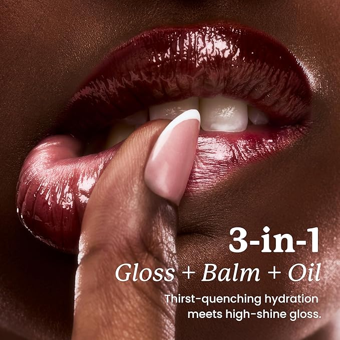 Sacheu Lip Elixir Nourishing and Hydrating Lipgloss — Moisturizing Plumping Lip Gloss Enriched with Collagen, Non-Sticky Lip Color Smooth High-Shine Finish, Vegan & Cruelty-Free, Chai Macaron