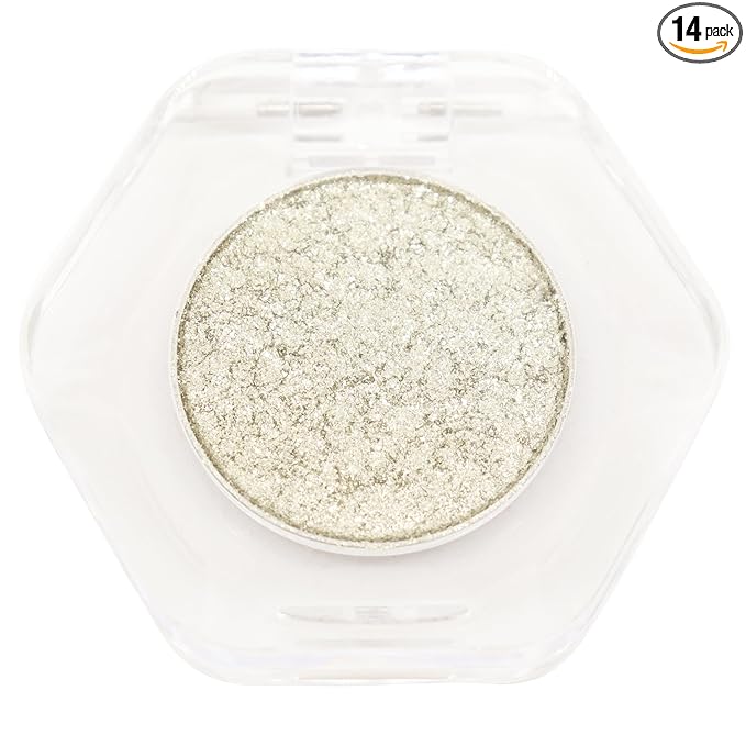 Bistopia，Pearlescent cream eyeshadow, shimmering, with a smooth texture that blends easily; a translucent metallic glitter eyeshadow that delivers a long-lasting, sparkling finish, 2g (#17)