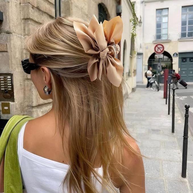 Bow Claw Hair Clips 4PCS Big Hair Bows for Women Butterfly Styling Large Hair Clips for Thin Thick Curly Hair Hair Accessories for Girls Teen Gifts for Ladies