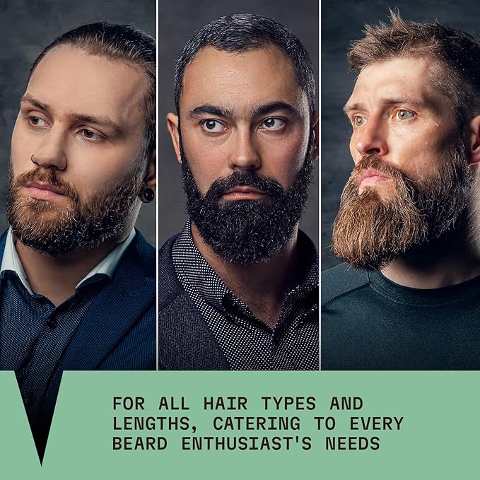 Striking Viking Beard Wash and Conditioner (Tea Tree & Biotin) - Paraben & Sulfate Free Cleansing Care for All Beard Types (10oz Per Bottle)