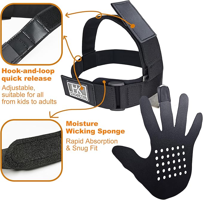 3D Hand-in-Face Basketball Training Mask, 2nd Gen with Moisture Wicking Sponge & Adjustable Strap, Enhance Shooting Accuracy Under Pressure for All Ages