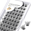 Lash Clusters B02 D Curl 12-18MIX DIY Eyelash Extensions 72 Lashes B&Qaugen Individual Eyelash Clusters Extensions Wispy Lashes Cluster DIY at Home (B02,D-12-18MIX)