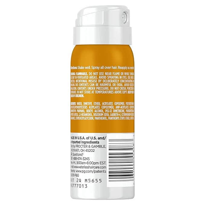 Waterless Fragrance Mist with Apple and Berry, for All Hair Types, Alcohol and Paraben Free, Travel Size 1.3 Oz