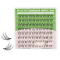 KEYYOU Venus Lash Clusters C Curl Fairy Lash Extension Eyelash Extension Wispy Natural Invisible Band Lash with Waterproof DIY Lash Extension at Home(Venus-C-12MM)
