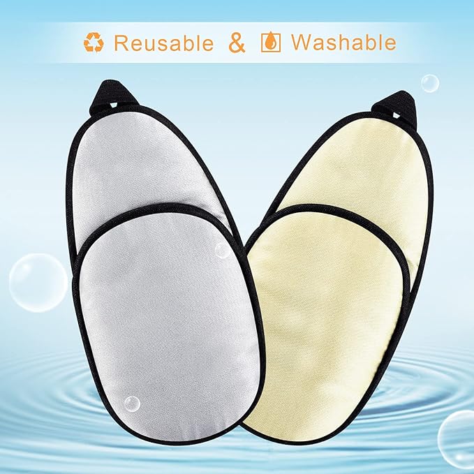 eZAKKA Eye Patches for Adults Kids, Eye Patch for Glasses, Medical Soft Eye Patch for Lazy Eye Amblyopia Strabismus and After Surgery(Light Yellow + Light Gray)