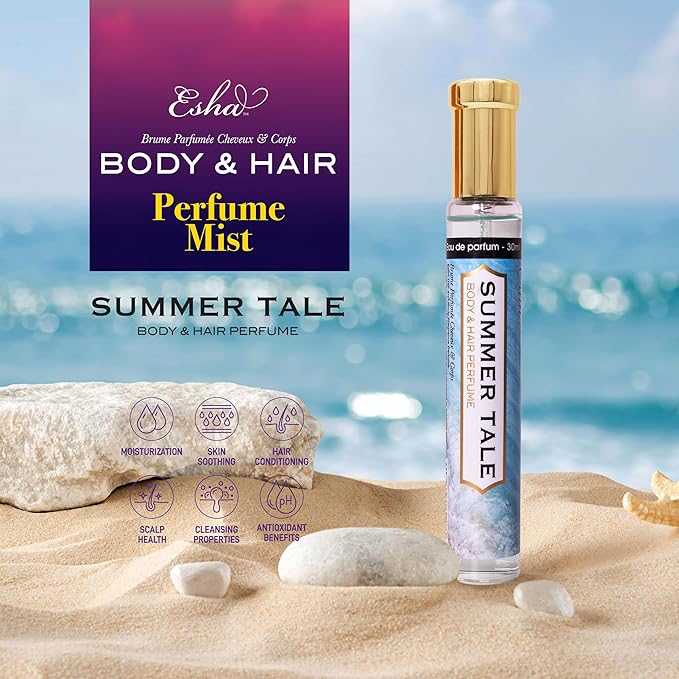 Esha Body & Hair Perfume Mist - Eau de Parfum for Women - Infused with Betaine - (SUMMER TALE)