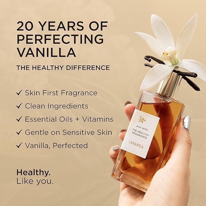 Lavanila Vanilla Sugarcane Perfume for Women, 1.7 Fl Oz – Clean Vanilla Perfume, Long Lasting Women’s Eau de Parfum with Madagascar Vanilla – Natural Fragrance, Women’s Fragrances