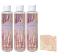 Bath & Body Works Champagne Toast 3 Pack Diamond Shimmer Body Lotion Bundle with a Himalayan Salts Springs Sample Soap