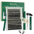KEYYOU lash Clusters Kit 3D Effect Eyelash Clusters Kit 280pcs 80D100D 10-18MIX D Curl Individual Lashes Kit Wispy Lashes Volume Cluster Lashes Kit Natural Soft (3D Kit-80D100D-D-10-18MIX)
