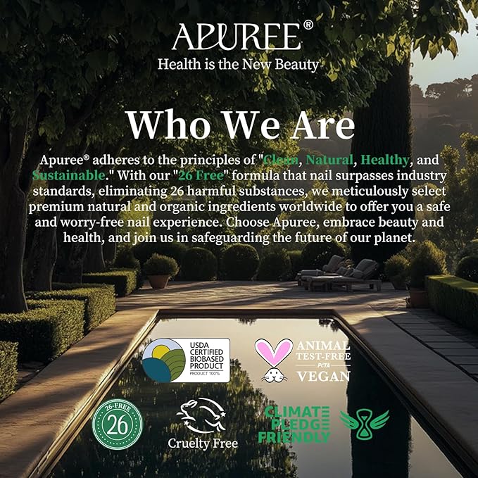APUREE Organic Cuticle Oil Pen 6pcs| USDA Verified 100% Bio-Based Nail Strengthener & Growth Serum| Jojoba & Squalane Infused| Deep Moisture & Repair for Brittle, Thin, Peeling Nails & Dry Cuticles