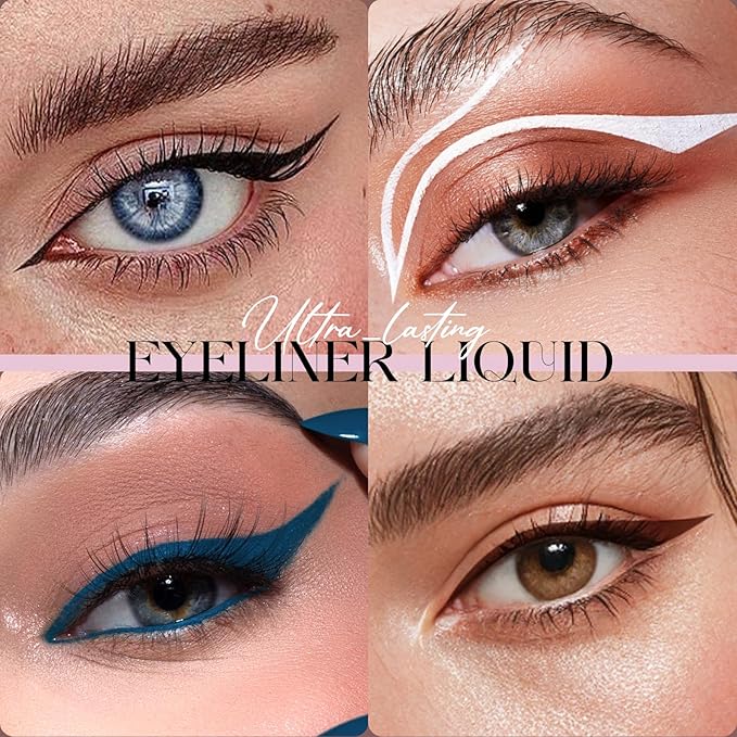 FADLASH Waterproof Eyeliner Liquid, Brown Ink Matte Eye Liner,Smooth & Dry Quickly Eye Pen Smudge-Proof, Long-Lasting Natural Look, Not Prone, Highly Pigmented, Vegan (0.6 ml)