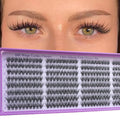 Wispy Lash Clusters Kit, Natural Lash Cluster Eyelash Extensions 320 Pcs C Curl 10-16mm Individual Fluffy False Eyelashes Thin Band DIY Kit for Beginners at Home