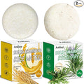 2 Pack Solid Shampoo Bar Rosemary Oil for Hair Growth,Deep Cleansing Rice Water Shampoo Bar Organic Protein &Vitamins for Damage Hair,Anti Hair Loss,Strengthening & Volumizing Hair,Travel Size Shampoo