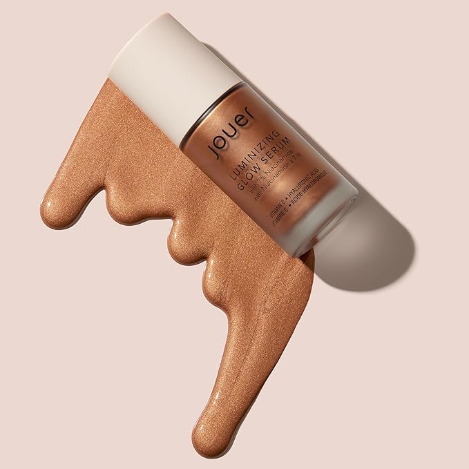Jouer Luminizing Glow Drops Serum with 7% Niacinamide | Mix 2–3 Drops With Moisturizer or Foundation For A Summer Glow, Use With or Without Makeup, 1 fl oz