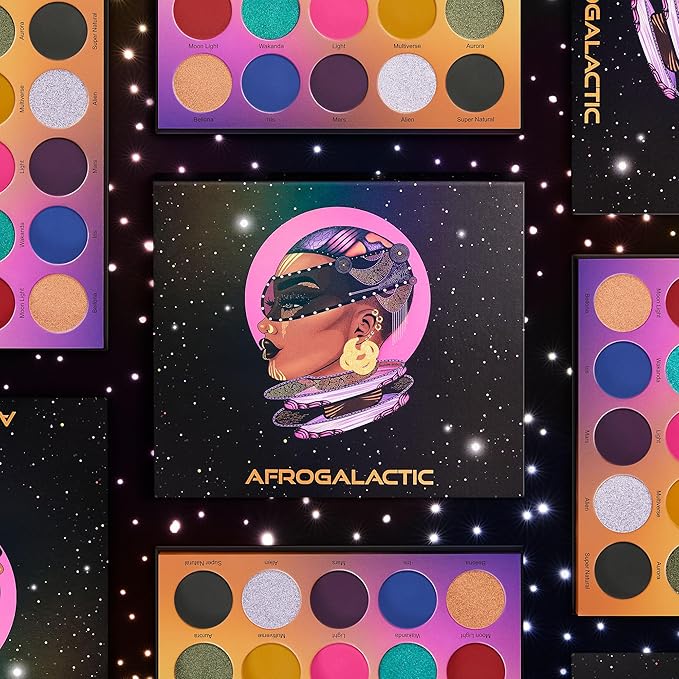 Juvia's Place Afrogalactic Glitter Liner Star Girl - Glitter Liner Liquid, Waterproof, Multi-Dimensional Gel, Metallic Liquid, Holographic, and Iridescent