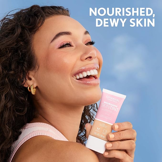 COVERGIRL, Clean Fresh Skin Milk Foundation, Dark, 1 Count (packaging may vary)