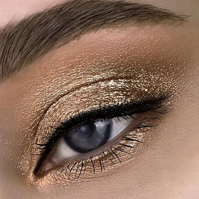 Liquid Eyeshadows, Long-lasting Liquid Glitter-Eyeshadows Colorful Eye Shadows for Eye-Makeup (Brown)