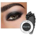 MAKI YIKA Dark Black Matte Single Eye Shadow Palette for Women Pigmented Dark Eyeshadow Powder for Brown Eyes Color Stay Long Lasting Waterproof Eye Makeup Palette, #5