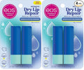 eos The Hero Lip Repair,24HR Moisture for Severely Dry Lips,Natural Strawberry Extract,Hypoallergenic Moisturizing Lip Balm,0.14 oz,(Pack of 4)