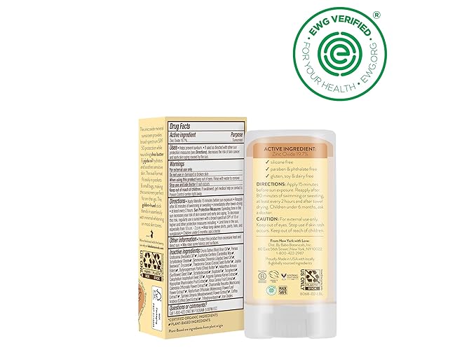 Babo Botanicals Daily Sheer Mineral Tinted Sunscreen Stick SPF50 - Natural Zinc Oxide - For Face - For all ages - EWG Verified - Water Resistant - Fragrance-Free