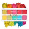 Profusion Cosmetics 10 Shade Eyeshadow Palette - High Pigmented Multi-Finish Colors, Vegan & Cruelty-Free, Create Stunning Looks On-the-Go - Travel-Friendly & Versatile Makeup, Neon