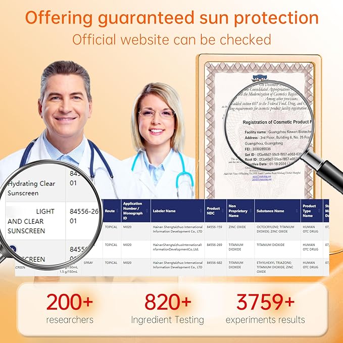 Mineral Sunscreen Spray SPF 50, 360° Mist, Broad-Spectrum UVA/UVB Protection, Lightweight & Non-Greasy, Travel Size Sunscreen Spray for Face & Body, Water & Sweat Resistant，5.07oz/150ml (2 pack)