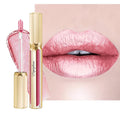 Depuplum Pink Lipsticks for Women Metallic Lipstick Long Lasting Shimmer Lip Gloss Metal Shine Glitter Waterproof Lipsticks Full Coverage Lip Color for Mother's Day,DP114 Daytime
